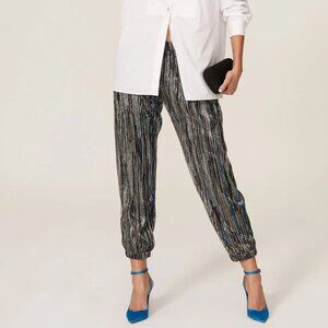 Trina Turk Metallic Jess Joggers - Size XL